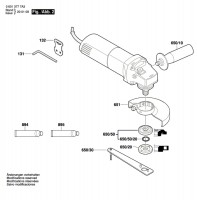 Bosch 0 601 377 7G4 Gws 780 C Angle Grinder 230 V / Eu Spare Parts